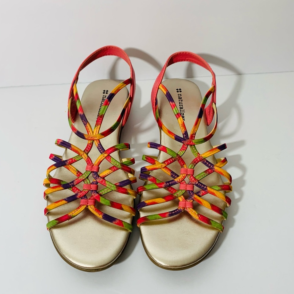 Women’s Naturalizer Brave Leather Strap Slingback Sandals Size: US 5.5 M